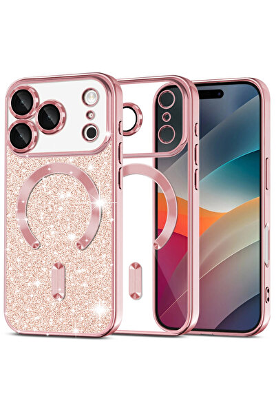 Techsuit Husa pentru iPhone 17 Pro Max, Techsuit, TPU, Roz Auriu