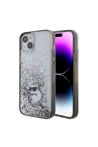 Stef's Cat Husa pentru iPhone 15 Plus, Stef's Cat, Hardcase Liquid Glitter (K...
