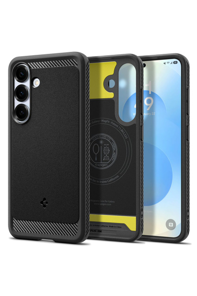 Spigen Husa pentru Samsung Galaxy S25, Rugged Armor MagSafe (ACS08998), prote...