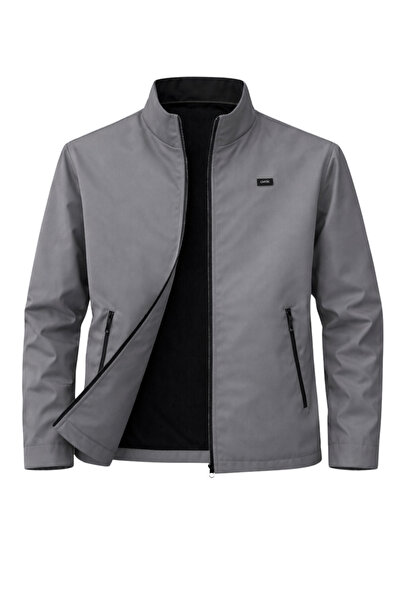 SİVAİST Gray Men's Polyester Blended Super Thin Windbreaker Water and Windpro...