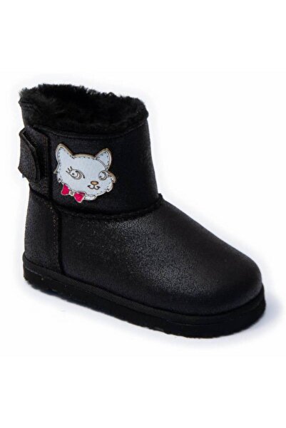 DODO SHOES Cizme copii barefoot Miau, Culoare Antracit, piele naturala cu tal...