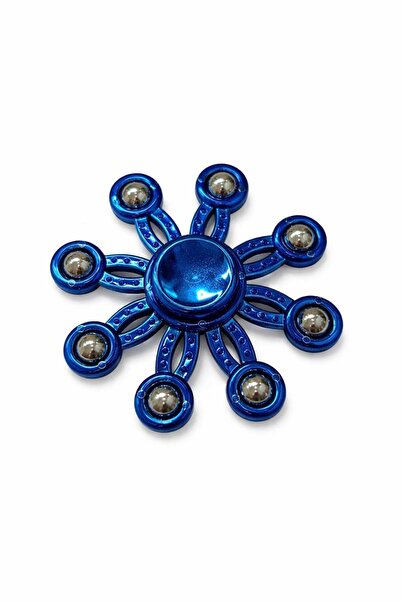 Akar Metal Stres Çarkı Mavi (Fidget Spinner) Dikkat Artırıcı & Rahatlatıcı Oy...