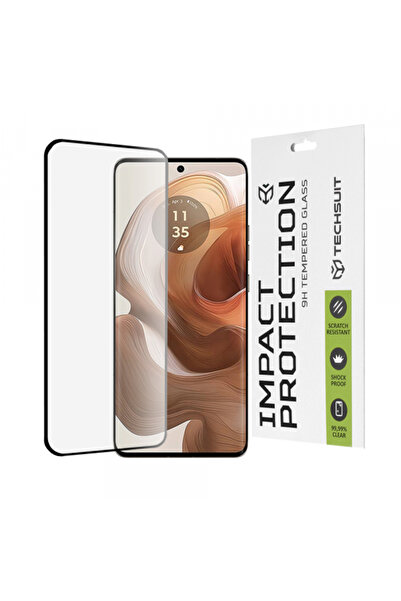 Techsuit Screen Protector for Motorola Edge 50 Ultra, Tempered Glass, Full Gl...