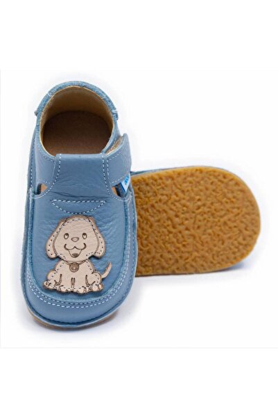 DODO SHOES Pantofi copii barefoot Puppy, Culoare Baby Blue din piele naturala...