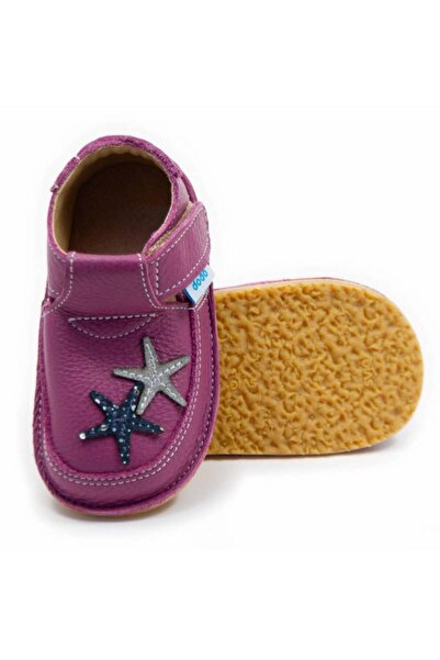 DODO SHOES Pantofi copii barefoot Starfish, Culoare Petunia din piele natural...