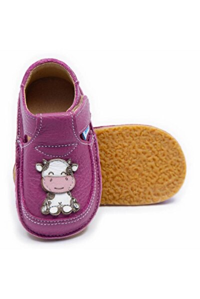DODO SHOES Pantofi copii barefoot Milky, Culoare Petunia din piele naturala, ...