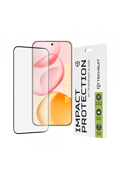 Techsuit Φύλλο προστασίας για Honor 400, Techsuit, Γυαλί, Μαύρο