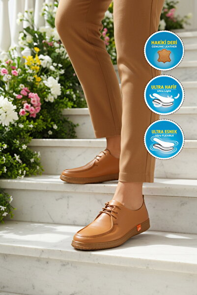 AYAKMOD Taba Genuine Leather Women's Casual Shoes 2005 Z