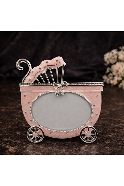 Azay Κορνίζα φωτογραφιών σε σχήμα καροτσιού μωρού, Ροζ, 13x9 εκ., Διακόσμηση ...