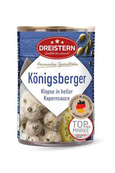 dreistern Χοιρινά κεφτέδες σε σάλτσα κάπαρνου 400γρ, εισαγόμενα από Γερμανία