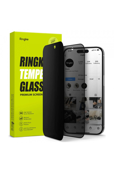 Ringke Folie pentru Apple iPhone 15 Pro Max, Ringke, Sticla, Transparent