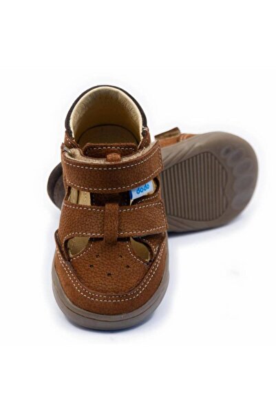 DODO SHOES Sandale copii barefoot Sunrise Cinnemon din piele naturala, talpa ...