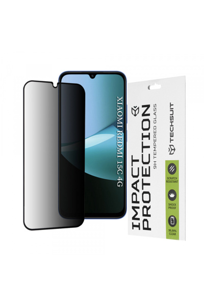 Techsuit Προστατευτικό οθόνης ιδιωτικότητας για Xiaomi Redmi 15c 5G / 15c 4G,...