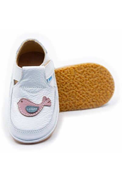 DODO SHOES Pantofi copii barefoot Vrabiuta, Culoare Alb din piele naturala, t...