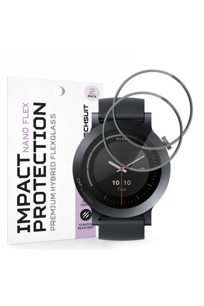 Techsuit Nano Flex (pachet de 2) - Nothing CMF Watch 3 Pro - Negru, acoperire...