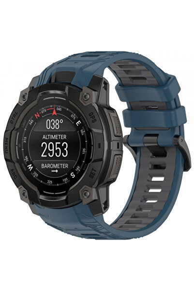 Techsuit Curea pentru Garmin Watch, Techsuit, Silicon, Dark Blue