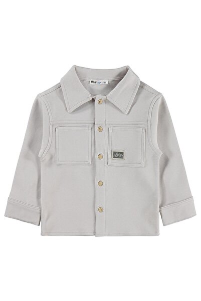 Civil Boys Βασικό πουκάμισο για 2-5 ετών - Χρώμα Σκούρου Πέτρου
