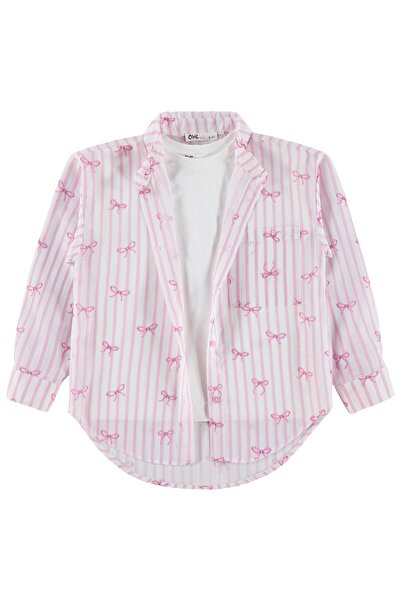 Civil Girls Πουκάμισο με στάμπα φιόγκου για 10-13 ετών - Ροζ