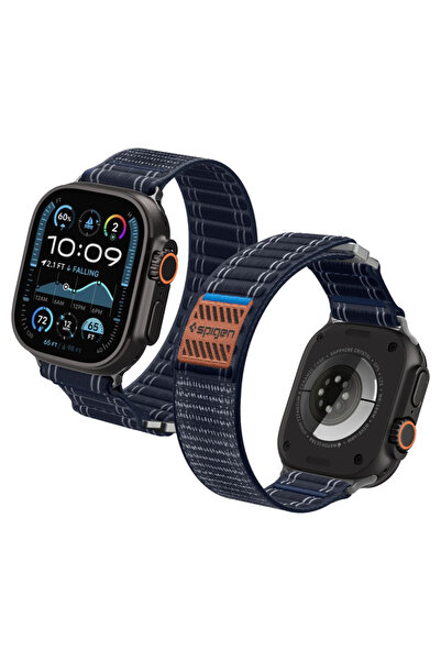 Spigen Λουράκι για Apple Watch Ultra, Spigen, Σιλικόνης, Σκούρο Μπλε