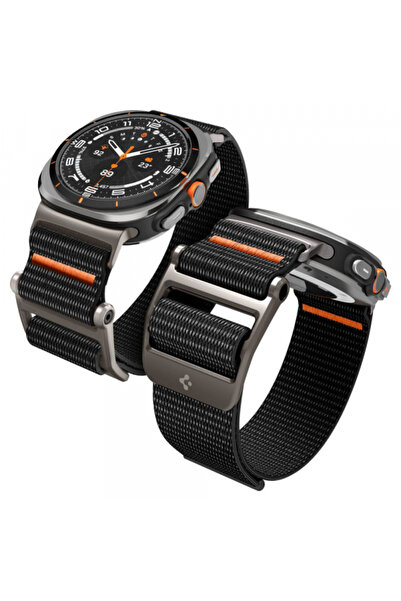 Spigen Λουράκι για Galaxy Watch 7 Ultra, Spigen, Σιλικόνης, Μαύρο