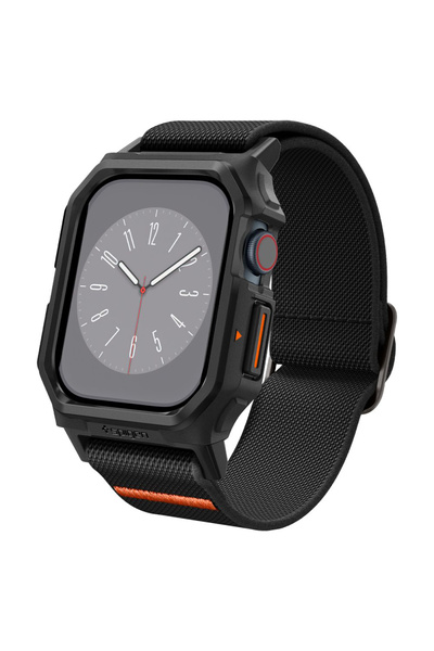 Spigen Λουράκι για Apple Watch, Spigen, Σιλικόνης, Μαύρο