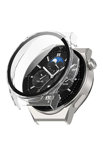 Techsuit Protectie pentru Huawei Watch 46 mm, Techsuit, Plastic, Transparent