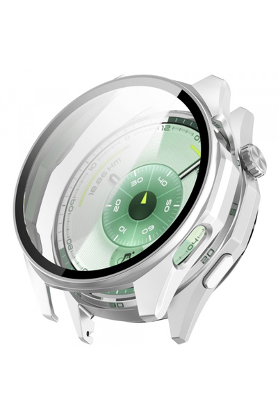Techsuit Defense360 Pro Case for Huawei Watch GT 6 46mm, Silver