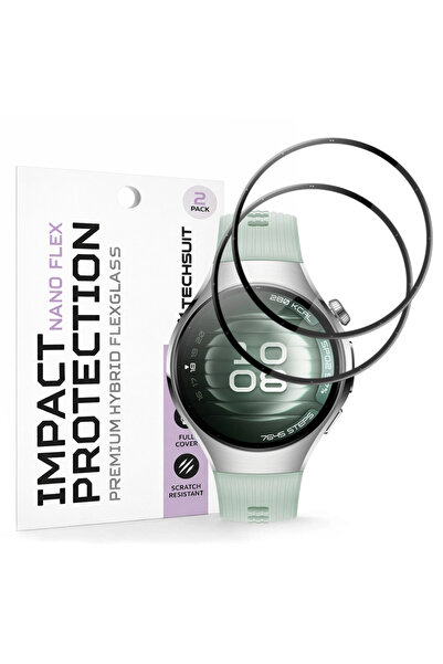 Techsuit Θήκη Huawei Watch 42 χιλ., Techsuit, Πλαστική, Μαύρη