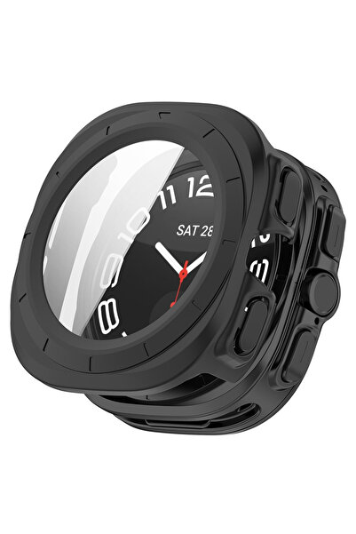 Techsuit Protecție pentru Galaxy Watch, Techsuit, Plastic, Negru