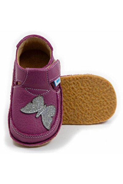 DODO SHOES Sparkling Butterfly children's barefoot shoes, Petunia color, natu...