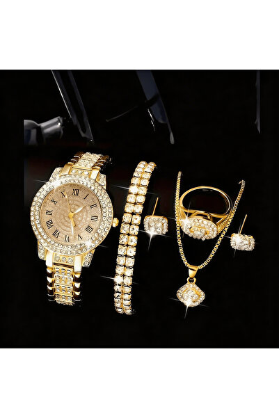 Belora Κομψότητα: Σετ Ρολόι 6 σε 1 και Ασορτί Κοσμήματα, Κομψό Δώρο για Ειδικ...