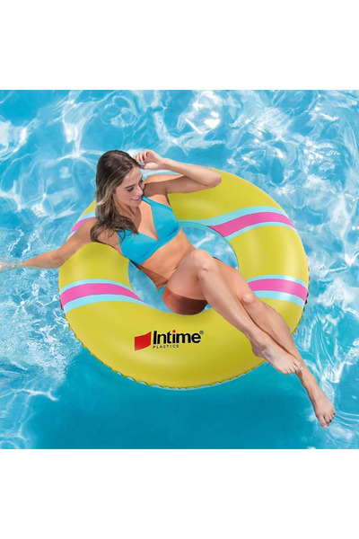 Intime Colac gonflabil pentru plaja si piscina cu model INTIME, PVC, 450gr, 9...