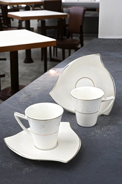 Bev Kitchen Lucente Gold Gilded 2-Person Coffee Cup Set