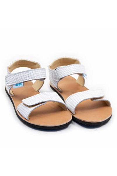 DODO SHOES Sandale copii barefoot Luna, Culoare Snow-white Limited, piele nat...