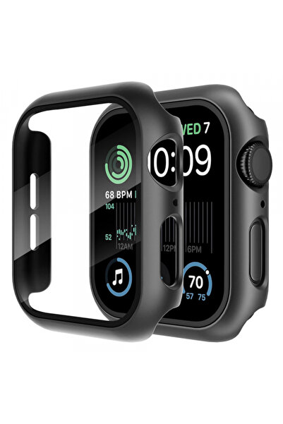 Techsuit Προστασία για Apple Watch 44 χιλ., Techsuit, Πλαστικό, Μαύρο