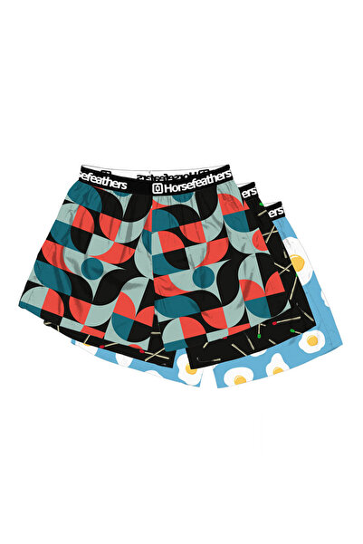 Horsefeathers FRAZIER ΣΕΤ 3 ΤΕΜΑΧΙΩΝ ΜΠΟΞΕΡΑΚΙΑ ΜΕΓΕΘΟΥΣ 7 M