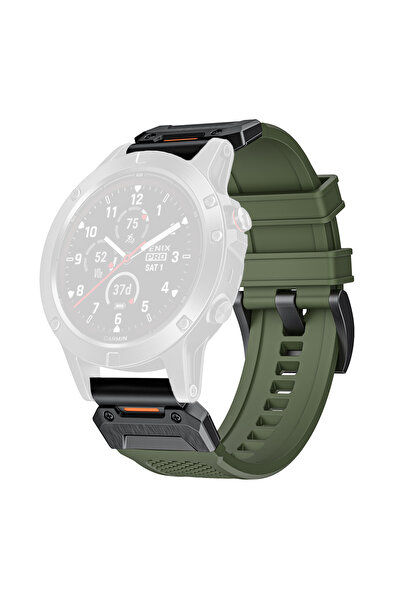 Techsuit Curea pentru Garmin Watch, Techsuit, Steel, Green