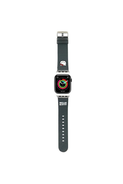 Hello Kitty Λουράκι για Apple Watch, Hello Kitty, από δερματίνη, μαύρο