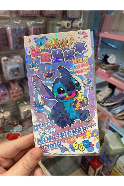 Sakura Konsept Butik 1600+ Adet Stitch Mini Sticker Aktivite Boyama Seti Sevi...