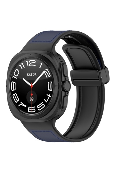 Techsuit Λουράκι για Galaxy Watch 7 Ultra, Techsuit, Απομίμηση Δέρματος, Σκού...