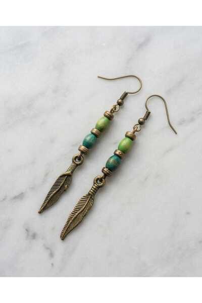 Dodemert Home Bohemian Dangle Earrings with Wooden Beads