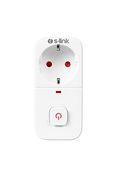 S-LINK Bykalite SL-010 16A/250V 750 Joule Anahtarlı Isıya Duyarlı Devre ve Akım Korumalı Tekli Priz