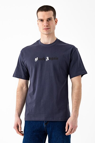 i8 Denim تي شيرت مطبوع عليه Black Angel