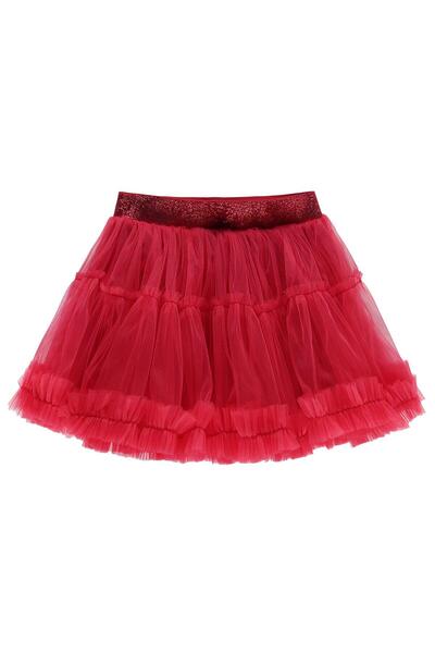 Civil Girls Φούστα με βολάν για 4-9 ετών - Κόκκινη