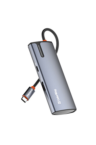 ColorWay Σταθμός σύνδεσης (Cw-Hub01) - 3x USB, USB-C, HDMI 4K HD, PD 100W, 5G...