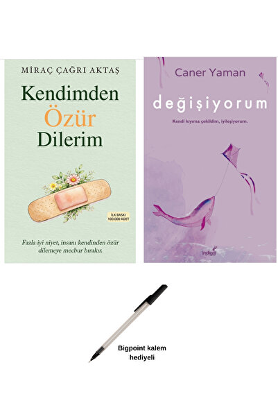 İndigo Kitap Kendimden Özür Dilerim / Değişiyorum 2 kitap