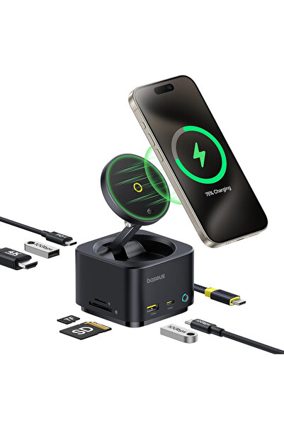 Baseus Σταθμός Σύνδεσης Magpro Series II (B00072900121-00) - Μαγνητικός, USB,...