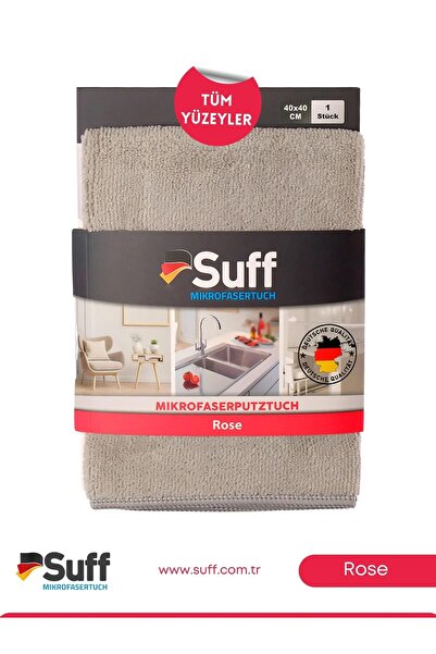 Suff Rose Mikrofiber Temizlik Bezi 70x50 cm İz Bırakmaz Çok Amaçlı Temizlik Bezi