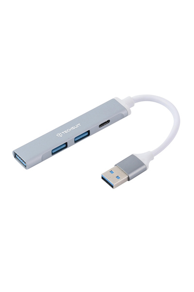 Techsuit Σταθμός σύνδεσης Polarisbridge 4 σε 1 (H19) - USB σε 2x USB 2.0, 1x ...