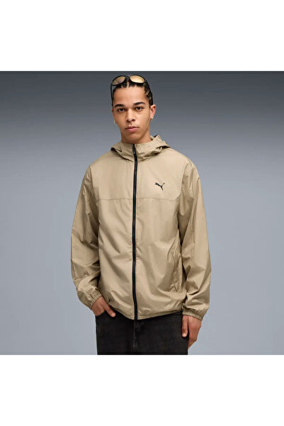 Puma Ανδρικό αντιανεμικό μπουφάν Ess Regular Windbreaker σε καφέ χρώμα